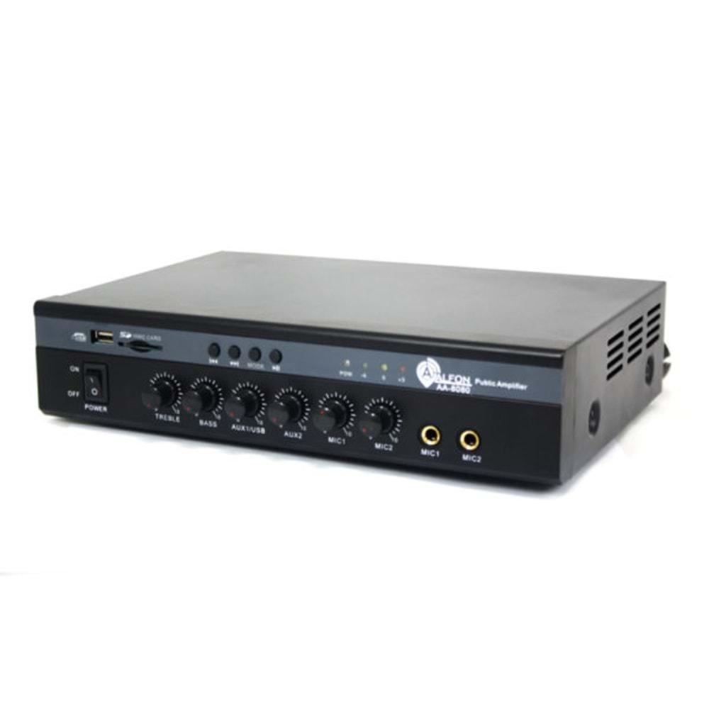 ALFON AA-8080 100WATT USB/SD/BT TRAFOLU AMFİ