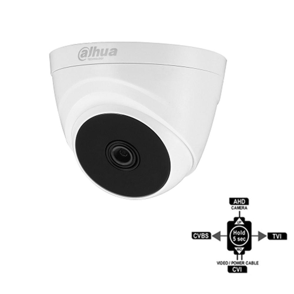 DAHUA HAC-T1A21P-A-0280B 2MP 2.8mm IR AHD DOME KAMERA (Sesli)