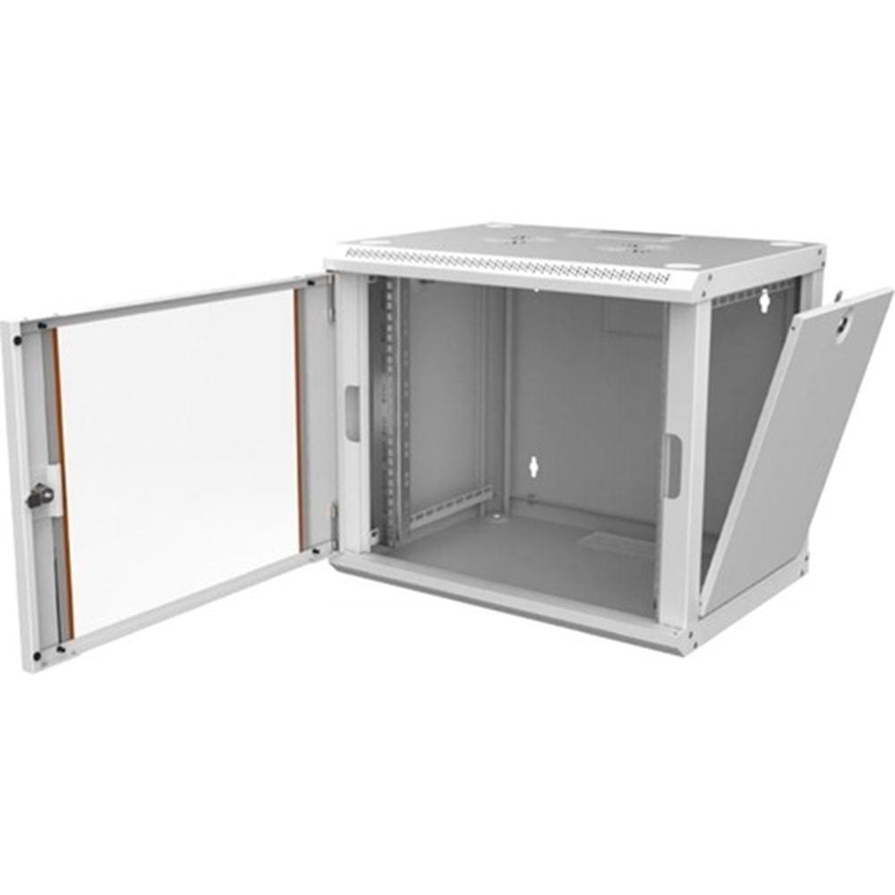 AGER 12U 600X600 MONTAJLI AGENA SERISI DUVAR TIPI KABINET (ON CITALI CAM/C- B1 BEYAZ)
