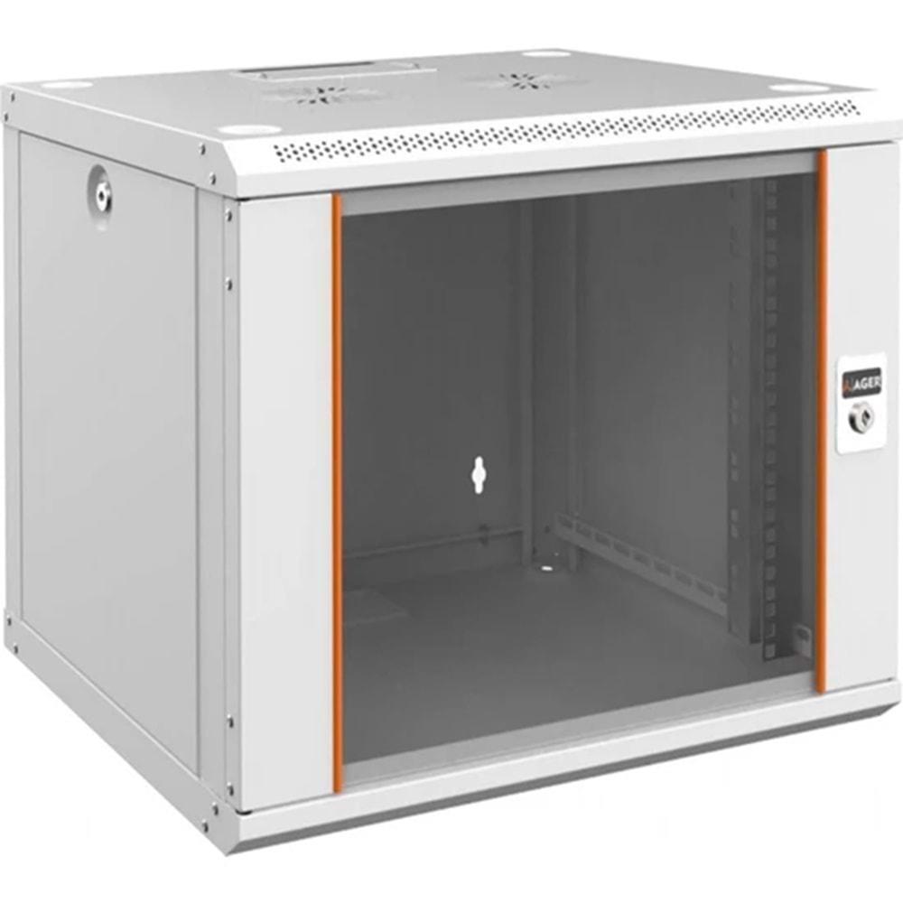 AGER 12U 600X600 MONTAJLI AGENA SERISI DUVAR TIPI KABINET (ON CITALI CAM/C- B1 BEYAZ)