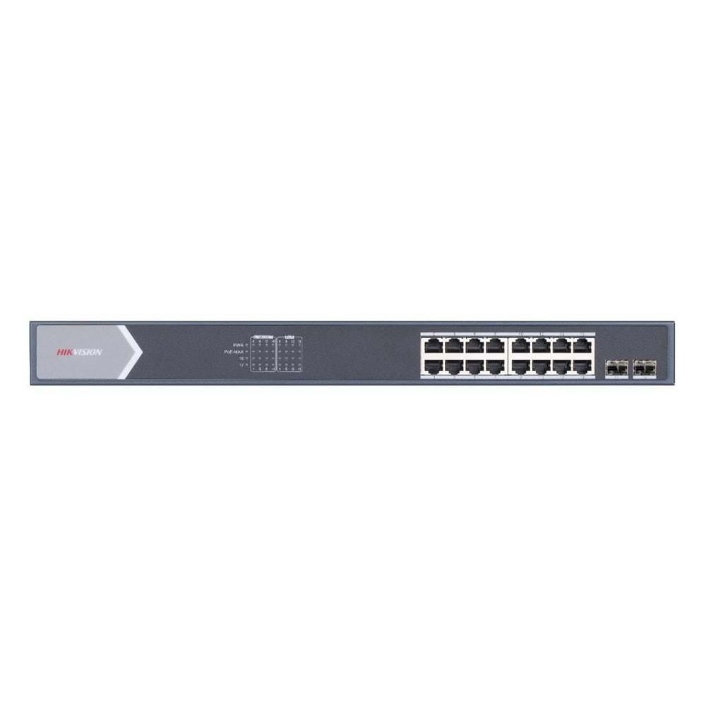 HIKVISION DS-3E0518P-E/M 16 Port Gigabit(PoE)+2 Port Gigabit SFP 125W PoE SWITCH