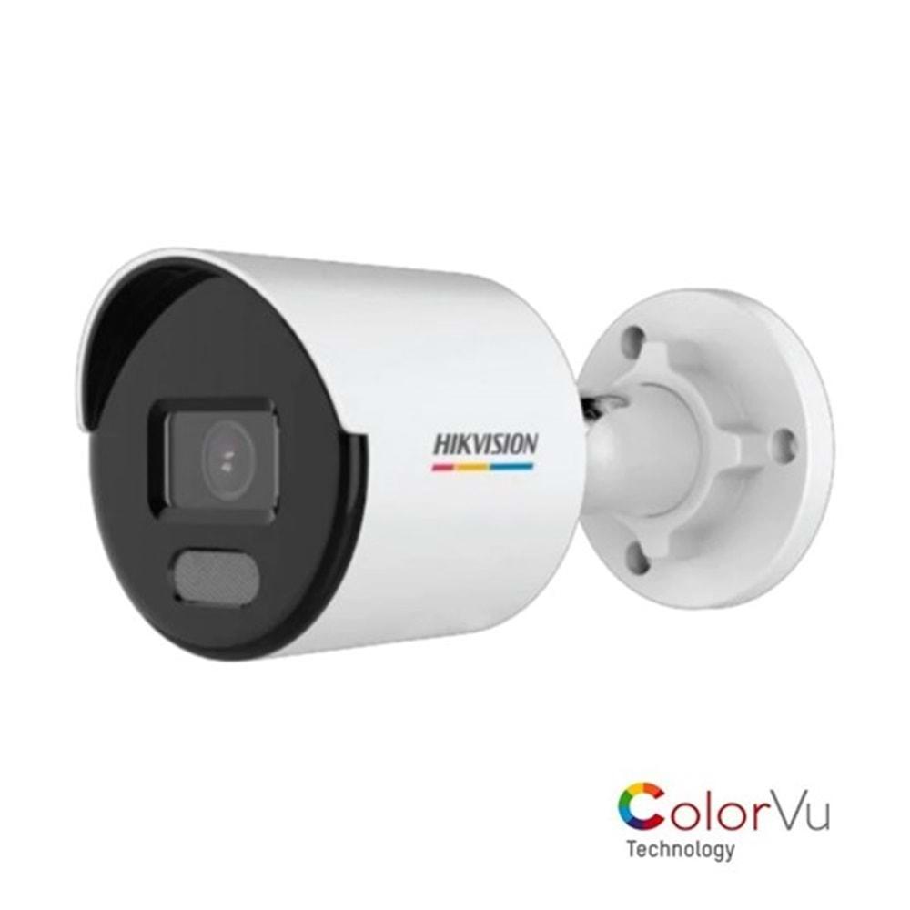 HIKVISION DS-2CD1047G0-LUF 4MP 4mm ColorVu 40mt IR PoE BULLET IP KAMERA (Sesli)