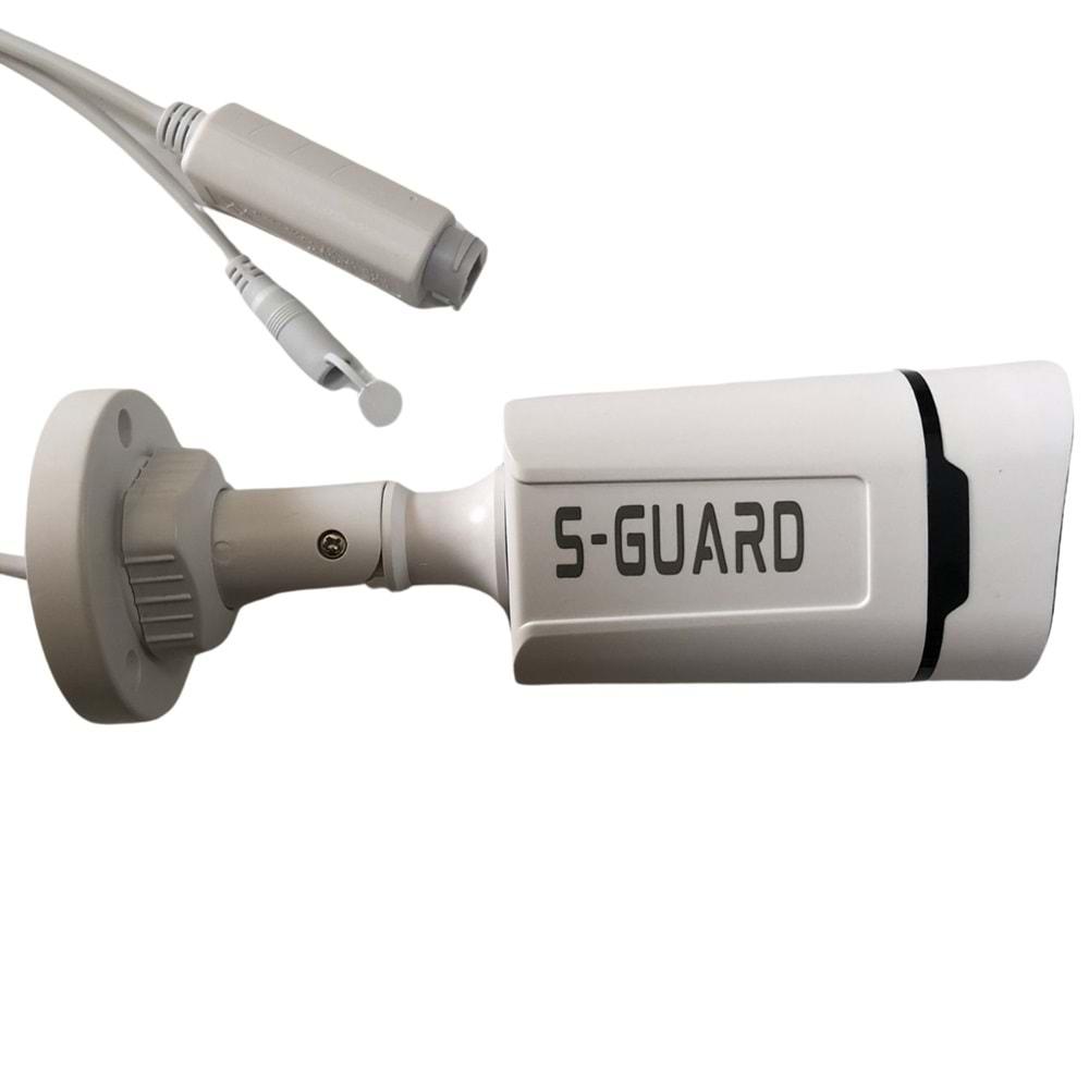 S-GUARD SG-1244PS + 4.0 MPIP H265+ Poe+STARLİGHT+ DAHİLİSESLİ GECE GÖRÜŞLÜGÜVENLİK GÜVENLİKKAMERASI