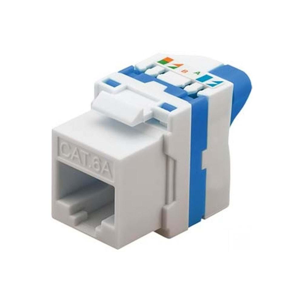 S-GUARD CAT6 180 DERECE KEYSTONE JACK ÇEVİRMELİ BLUE LEGRAND TYPE