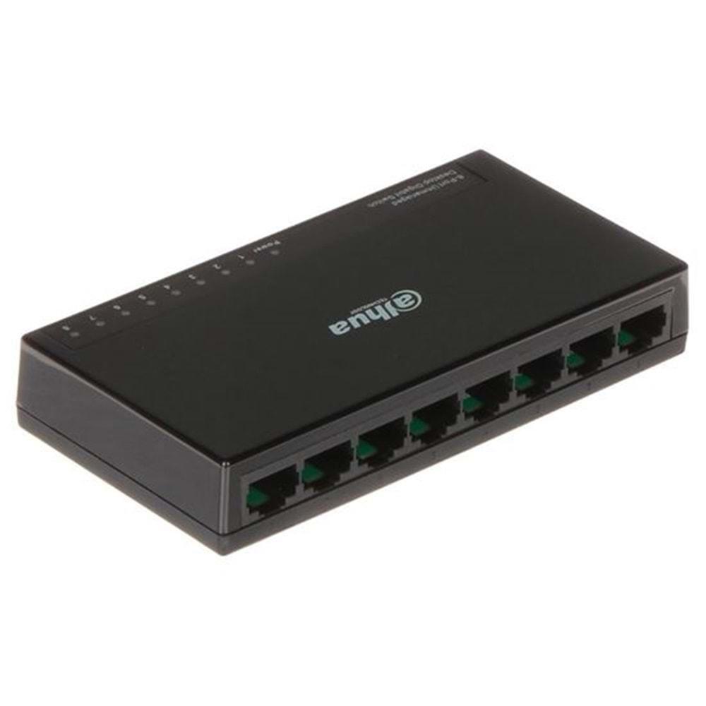 DAHUA DH-PFS3008-8GT-L 8 PORT DESKTOP GİGABİT ETHERNET SWİTCH