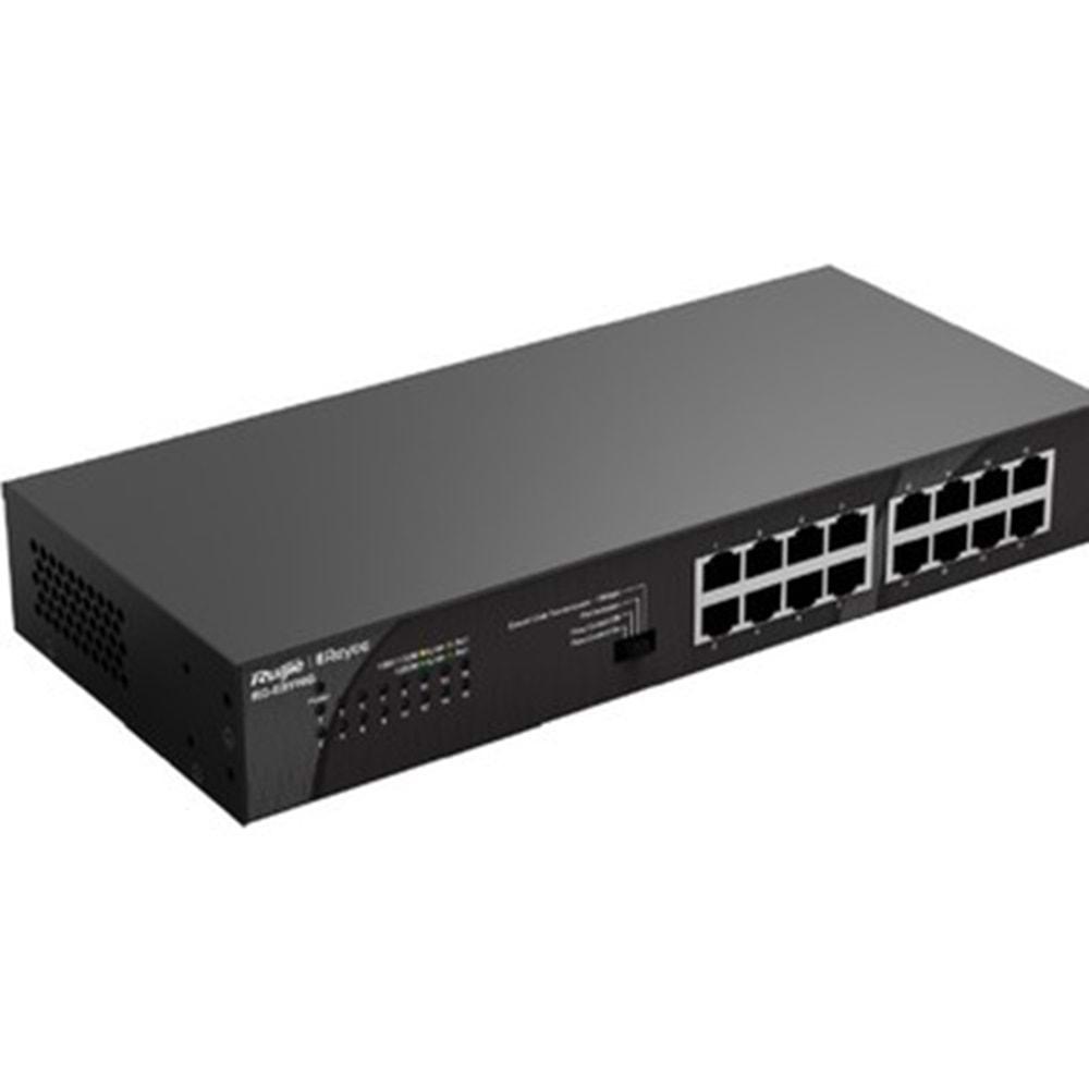 RUIJIE REYEE RG-ES118GS-P-L 16 PORT 100/1000 POE + 2 SFP (247W)