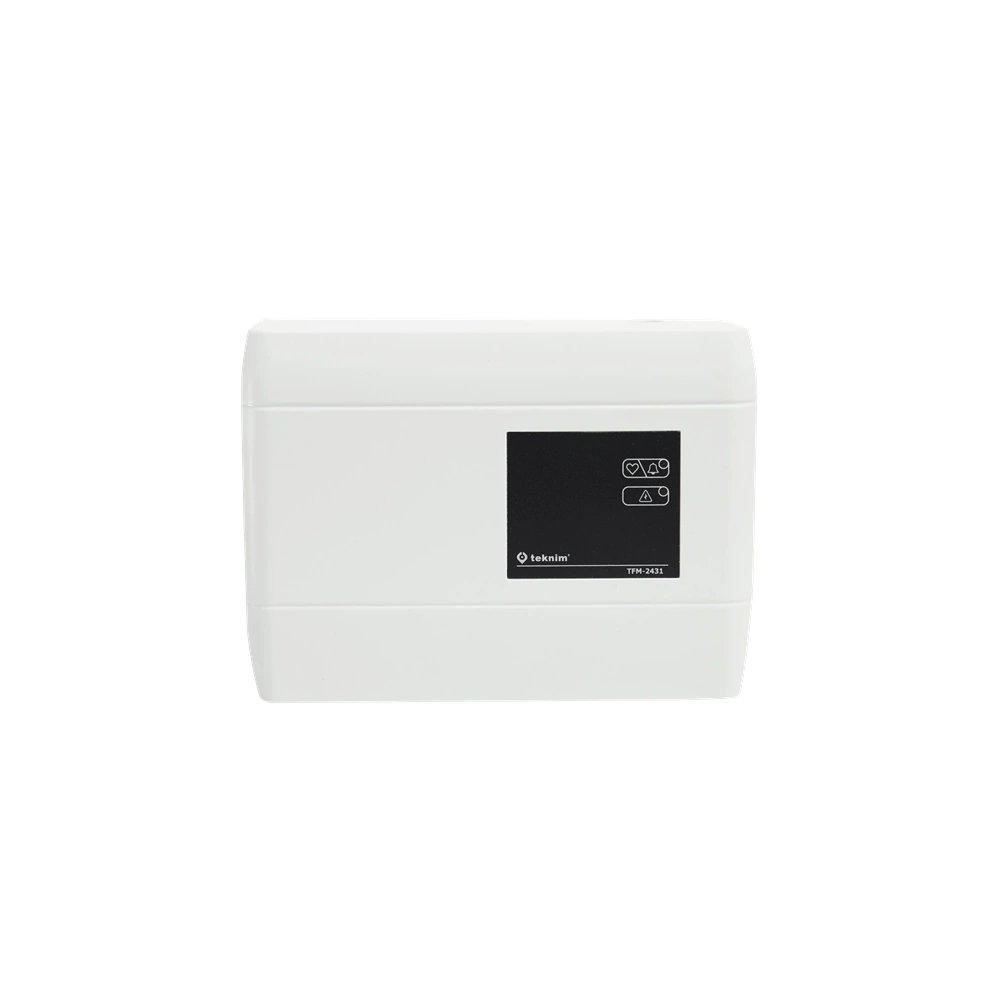 TEKNİM TFM-2431 AKILLI ADRESLİ DAHİLİ İZOLATÖRLÜ KURU KONTAK GİRİŞ/ÇIKIŞ MODÜLÜ (TEK GİRİŞ,PARALEL 2 ÇIKIŞ)