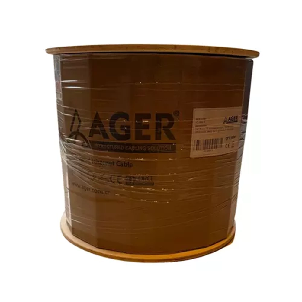 AGER AC-604-5-OR 1200Mhz Dca (EN 50575) 231-SX-ORANGE 0.57mm 500metre S/FTP Cat7 Kablo