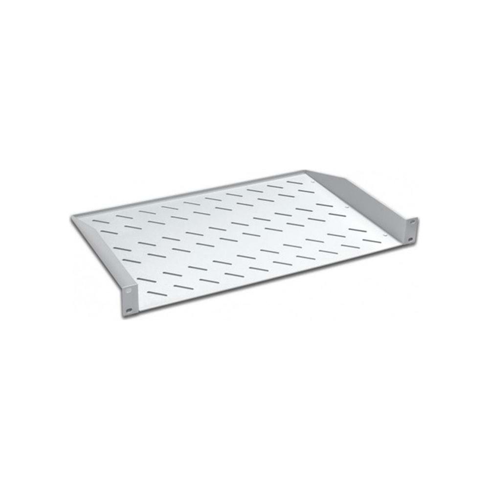 AGER 2U RAF KISA 19 INCH 2 NOKTADAN BAĞLANTILI SABİT RAF- RAF DERİNLİĞİ:300MM -YÜK KAPATİSESİ 30KG.(S1 SİYAH 9005)