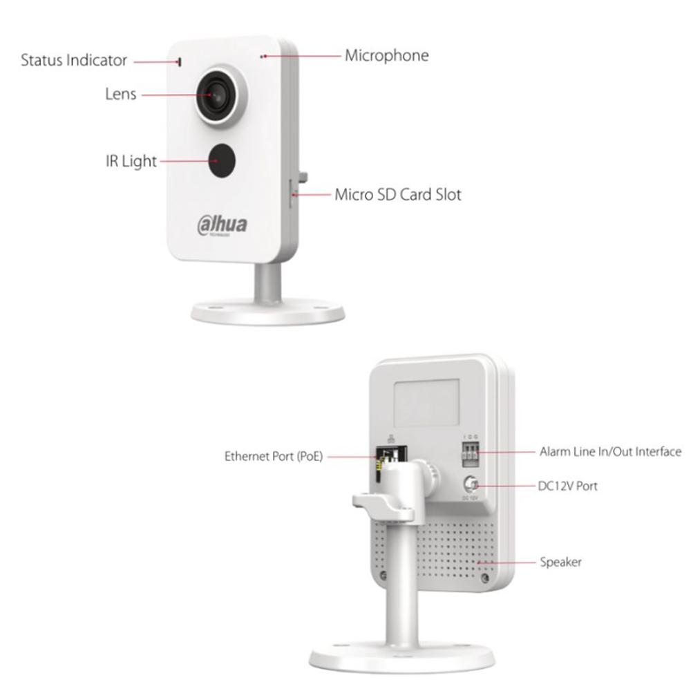 DAHUA IPC-K1430K-STW-0280B 4MP 2.8MM COMPACT Wİ-Fİ & POE KAMERA