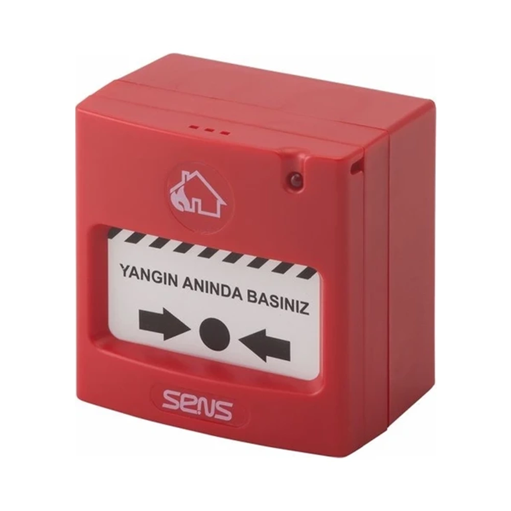 SENS RESETLENEBİLİR KONVANSİYONEL YANGIN İHBAR BUTONU (RC-100)