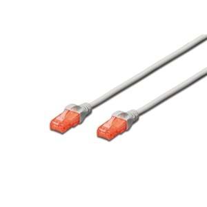 DIGITUS DK-1617-010 CAT6 UTP PATCH CORD LSZH GREY 1mt