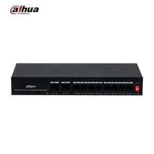 DAHUA DH-PFS3010-8ET-65 8 Port 10/100 PoE + 2 Port Uplink 65W SWITCH Yönetilemez