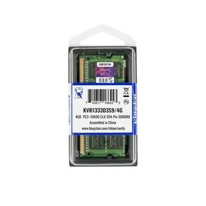 KİNGSTON 4GB DDR3 1333 MHz NOTEBOOK RAM BELLEK-KVR1333D3S9/4G-1.5V