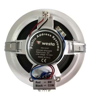 WESTA WS-1016T TRAFOLU TAVAN HOPARLÖR - BEYAZ