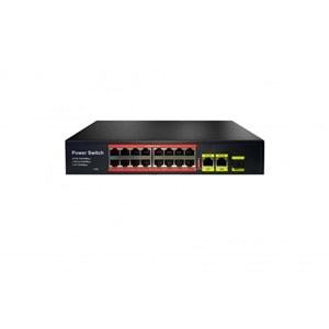 URANİUM POE-1621SFP-200W 8 Port 10/100M(PoE)+2 Port 100/1000M Uplink 200W PoE SWITCH