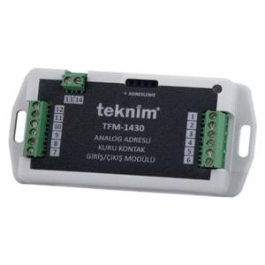 TEKNİM TFM-1430 ANALOG ADRESLİ KURU KONTAK GİRİŞ/ÇIKIŞ MODÜLÜ