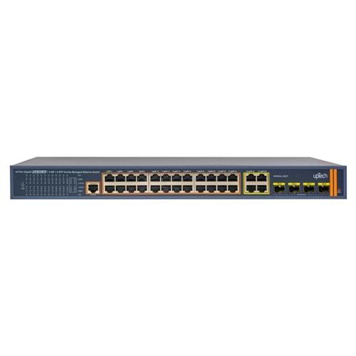 UPTECH SW20244-GGCP 24 Port 100/1000M(PoE+)+4 Port 100/1000M Combo SFP L2 Managed PoE+ SWITCH