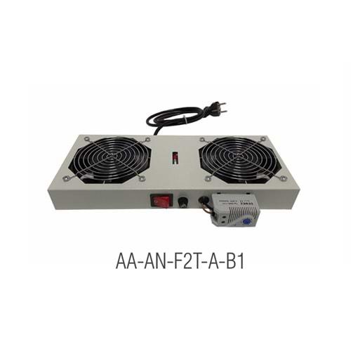 AGER DUVAR TİPİ TERMOSTATLI 2Lİ FAN MODULU 7035 (BEYAZ)