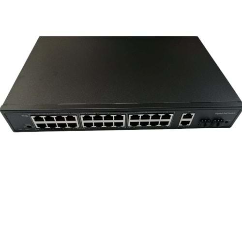 S-GUARD 24GP2U2S-300S 24 Port Gigabit(PoE)+2 Port Gigabit Uplink+2 Port SFP 300W PoE SWITCH