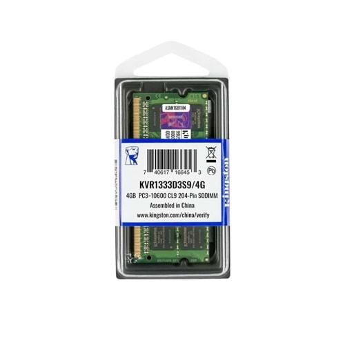 KİNGSTON 4GB DDR3 1333 MHz NOTEBOOK RAM BELLEK-KVR1333D3S9/4G-1.5V