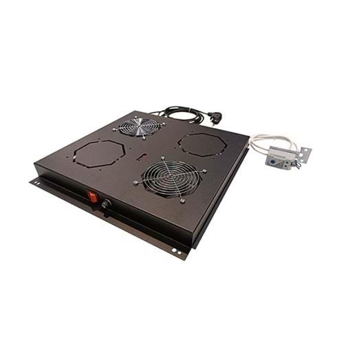 AGER DIKILI TIP TERMOSTATLI 2 FAN MODULU (9005 SİYAH)