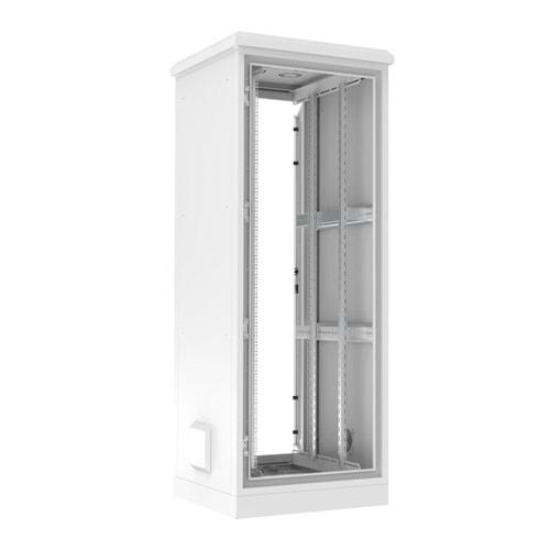 AGER 21U 600X600 AG-OD21U6060B2-Y-BL-M1-21U6060 AGER MONTAJLI ÇİFT ÇIDARLI OUTDOOR H=100MM BAZALI MONTAJLI YER TİPİ KABİNET(ÖN METAL KAPAK/D-B2 7035 DIŞ ORTAM)