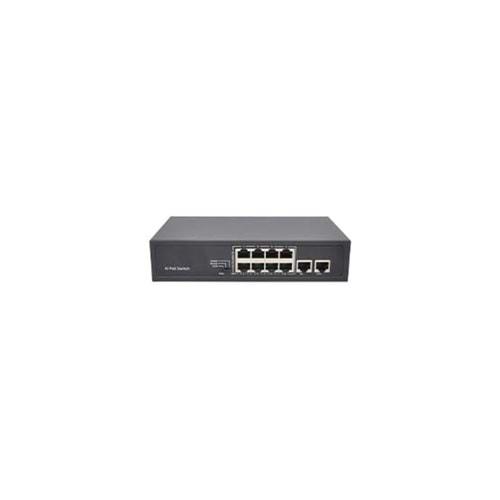 S-GUARD 8P2GU 8 Port 10/100M(PoE)+2 Port 100/1000M Uplink 120W PoE SWITCH