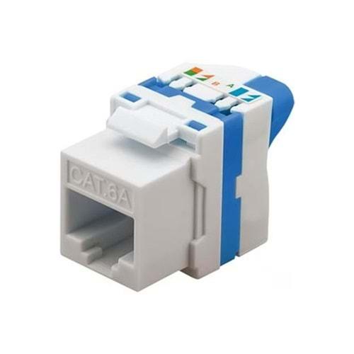 S-GUARD CAT6 180 DERECE KEYSTONE JACK BEYAZ ECO SERİ