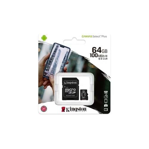 KINGSTON 64 GB MICRO SD HAFIZA KARTI SDCS2