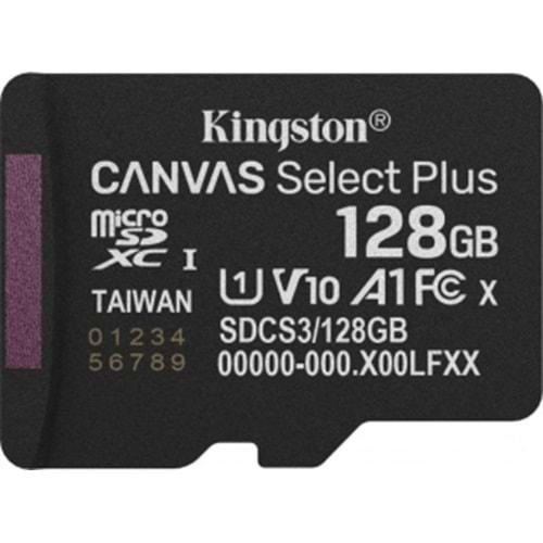 128 GB KINGSTON CANVAS SELECT PLUS GEN3 MICRO SDXC UHS-I 150MB/S (SDCS3/128GB)