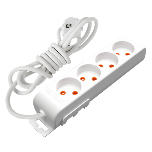 MUTLUSAN 4 LÜ 3 METRE TOPRAKLI GRUP PRİZ