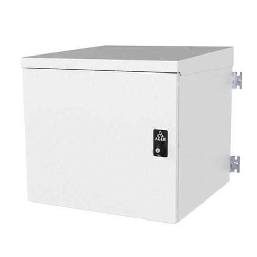 AGER 16U 600X600 AG-OD16U6060B2-D-D-M1 2Lİ FAN DAHİL MONTAJLI OUTDOOR ÇIDARLI DUVAR TİPİ KABİNET (ÖN METAL KAPAKD-B2 7035 DIŞ ORTAM)