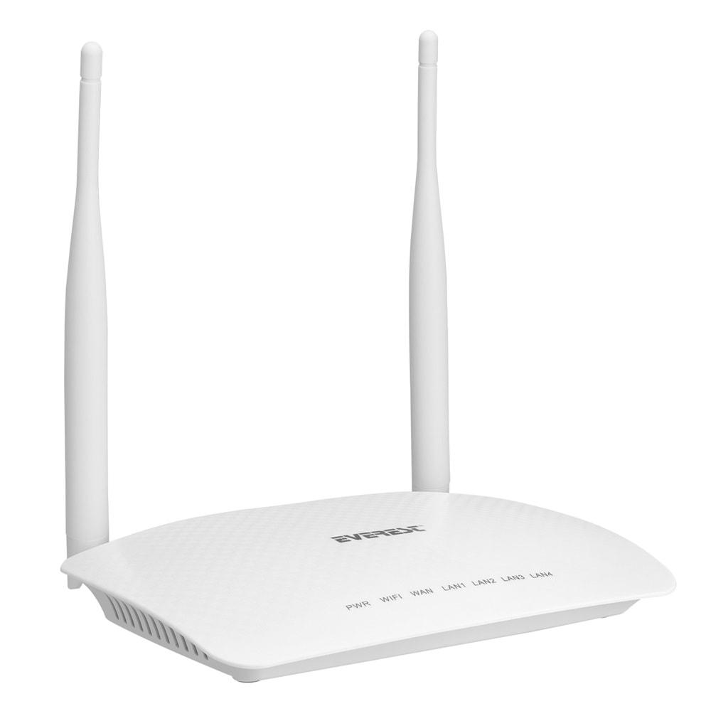 EVEREST EWR-958N 300 Mbps 1 WAN+4 LAN Port WISP+Repeater+Access Point 2.4GHz Beyaz Kablosuz Router