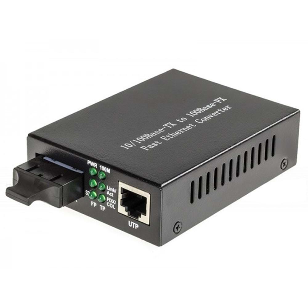 S-GUARD-0120 10/100M MEDİA CONVERTER SM/SC DX 20KM