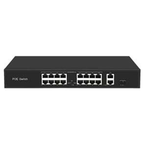 S-GUARD 16P2U1S-200 16 Port 10/100M(PoE)+2 Port Gigabit Uplink+1 Port SFP 200W PoE SWITCH