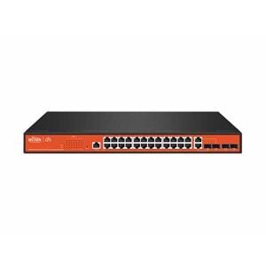 Wİ-TEK WI-PCMS328GF 24 Port 100/1000M(PoE) + 2 Port 100/1000M Combo SFP + 2SFP Cloud L2 Managed PoE SWITCH