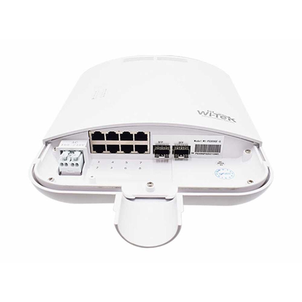 Wİ-TEK WI-PS309GF-O 8 Port 100/1000M(PoE) + 2SFP Outdoor Waterprof PoE SWITCH