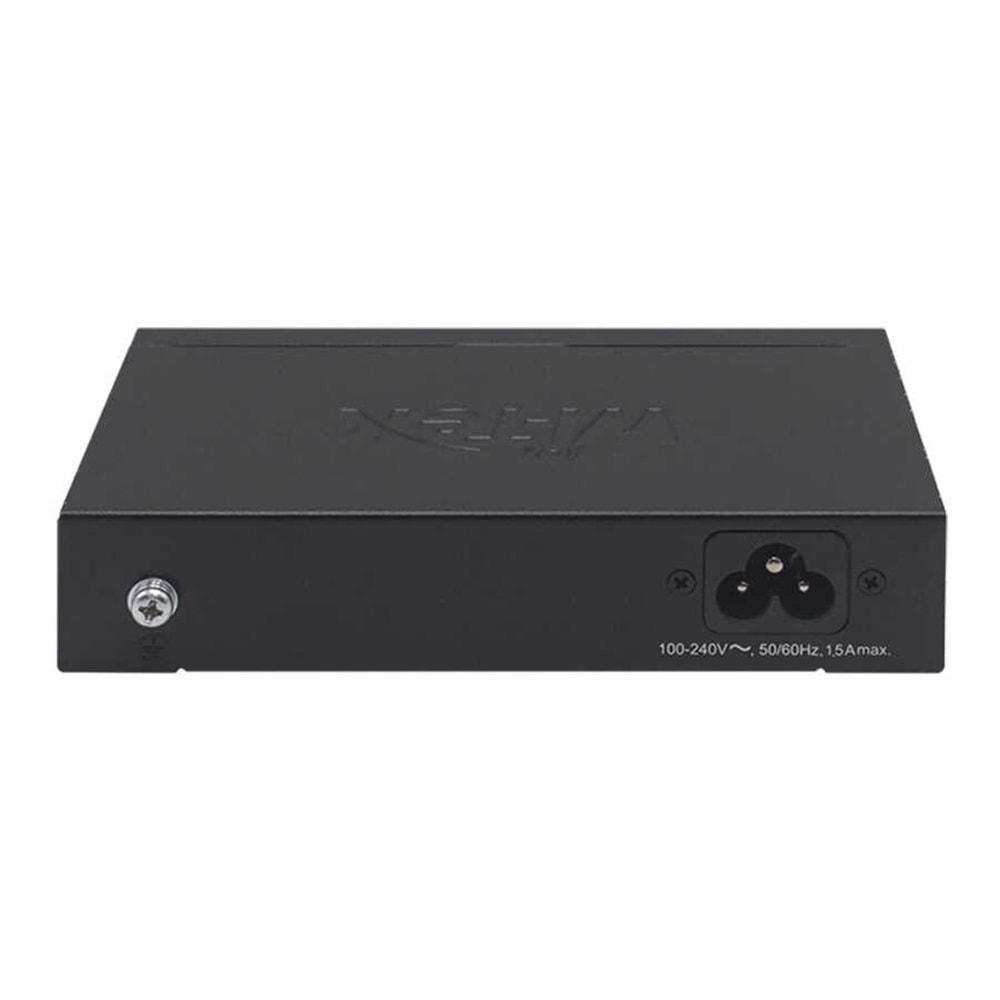 Wİ-TEK WI-PS205H V2 4 Port 10/100M(PoE) + 2 Port 10/100M Uplink 250mt 40W PoE SWICTH