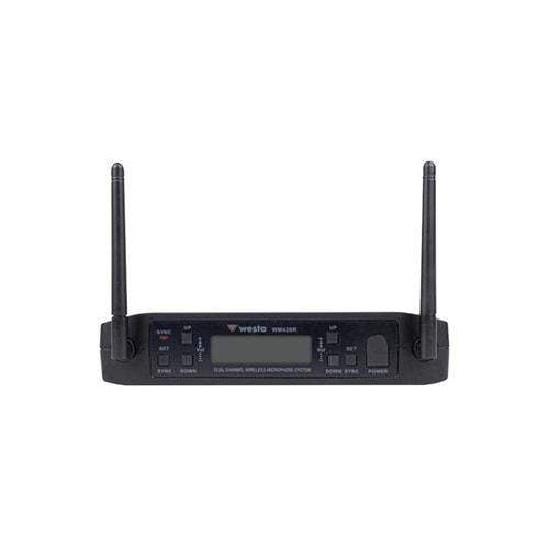 WESTA WM-420R PROFOSYENEL 2 CH WİRELESS UHF RECEİVER (DM-420H ve DM-420T ile kullanılır)