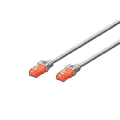 DIGITUS DK-1617-010 CAT6 UTP PATCH CORD LSZH GREY 1mt