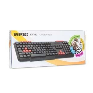 EVERST KB-700 SİYAH USB MM Q KLAVYE